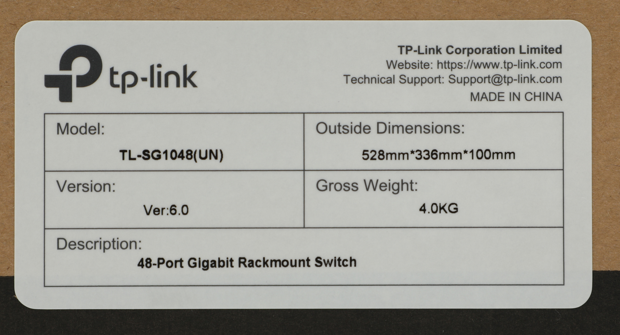 TP-LINK TL-SG1048 