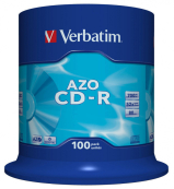 Verbatim Диски CD-R 700Mb 52x Cake Box (100шт) (43430) 
