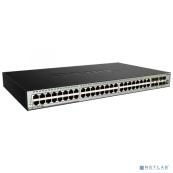 D-Link DGS-3630-52TC/A1ASI PROJ Управляемый стекируемый коммутатор 3 уровня с 44 портами 10/100/1000Base-T, 4 комбо-портами 100/1000Base-T/SFP и 4 портами 10GBase-X SFP+