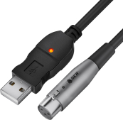 Greenconnect XLR (f) - USB 2.0 Type-AM 3м 