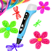 Ручка 3D Cactus CS-3D-PEN-C-BL PLA ABS LCD голубой (CS-3D-PEN-C-BL) 