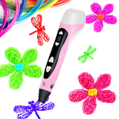 Ручка 3D Cactus CS-3D-PEN-C-PN PLA ABS LCD розовый (CS-3D-PEN-C-PN) 