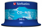 Verbatim  Диски CD-R  50 шт. 48/52-x 700Mb, Cake Box  (43351) 
