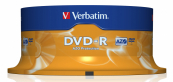 Verbatim  Диски DVD-R   4.7Gb 16-х, 25шт, Cake Box (43522) 