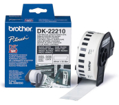 Brother DK22210 Лента бумажная клеящая белая 29мм 