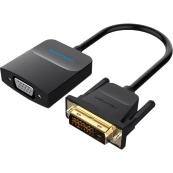 Мультимедиа конвертер Vention DVI-D 25М/VGA F/micro USB F (EBBBB) 
