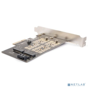 AgeStar AS-MC02 Переходник-конвертер для M.2 SATA SSD+M.2 NVME в PCIe 3.0 