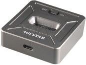 AgeStar 31CBNV1C USB 3.1 SSD M.2 NVME, алюминий, серый, (GRAY) 