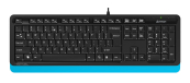 Клавиатура + мышь A4Tech Fstyler F1010 клав:черный/синий мышь:черный/синий USB Multimedia [1147546] 
