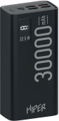 Hiper Мобильный аккумулятор Hiper EP 30000 30000mAh 3A QC PD 5xUSB черный (EP 30000 BLACK) 