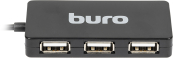 Buro BU-HUB4-U2.0-Slim Разветвитель USB 2.0 4порт. черный (389734) 