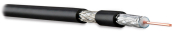 Hyperline COAX-RG6-CU-500 кабель коаксиальный RG-6,75Ом(ТВ,SAT,CATV),жила-1.02мм (18 AWG,медь,solid),экран-фольга+оплетка(луженная медь,48%)+фольга,общий диаметр 6.9мм, изоляция PVC  (бухта 500 м)  