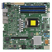 Supermicro MBD-X11SCM-F-(B) OEM {Single socket H4, Dual GbE LAN with Intel i210-AT, 8 SATA3 (6Gbps) via C236; RAID 0, 1, 5, 10} 