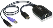 Модуль удлинителя, Display port+KBD+MOUSE USB,  50 метр., для подкл. комплекта перключат. KN2124v/2140v/4124v/4140v/2116A/2132/4116/4132; KM0532/0932/0032, макс.разреш. 1920х1200, RJ45+HD-DP+USB A-тип 