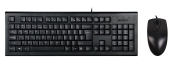 A-4Tech Клавиатура + мышь KR-8520D черный USB Комплект [477615] 
