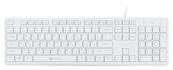 Клавиатура Oklick 500M белый USB slim Multimedia  [1061586] 