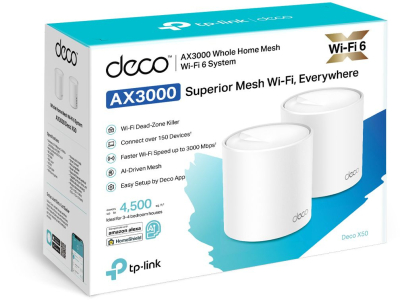 TP-Link Deco X50(2-pack) AX3000 Домашняя Mesh Wi-Fi система