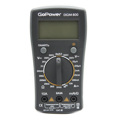Мультиметр GoPower DigiM 800 (00-00015326)