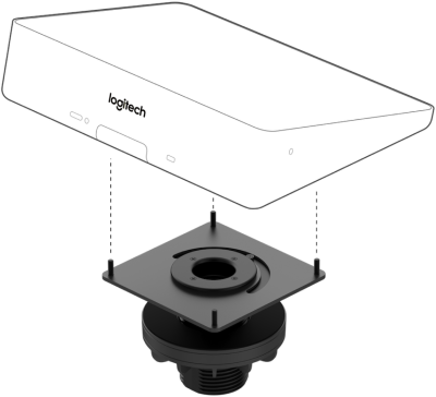Крепление Logitech Table Mount for Tap настольное низкопрофильное шарнирное для Logitech Tap: угол наклона 14°, поворот на 180°, толщина стола 20–50 мм диаметр крепежного отверстия 51–89 мм (узел верт