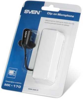 Микрофон SVEN MK-170 {Длина кабеля, м - 1.8м, Частотный диапазон микрофона, Гц 50 - 16000}