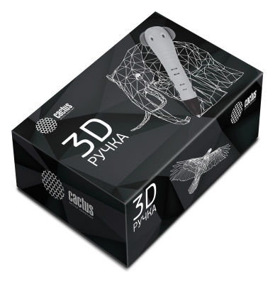 Ручка 3D Cactus CS-3D-PEN-G-SL PLA ABS LCD серебристый