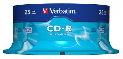 Verbatim  Диски CD-R  25 шт. 52-x 700Mb, Cake Box (43432)
