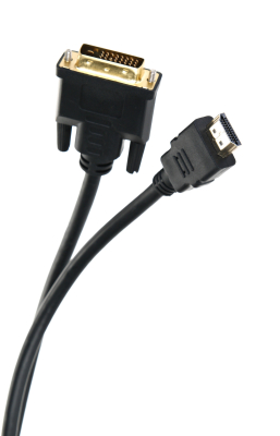 TV-COM Кабель (L)CG135E-2M HDMI to DVI-D Dual Link (19M -25M) 2м[6939510900101]