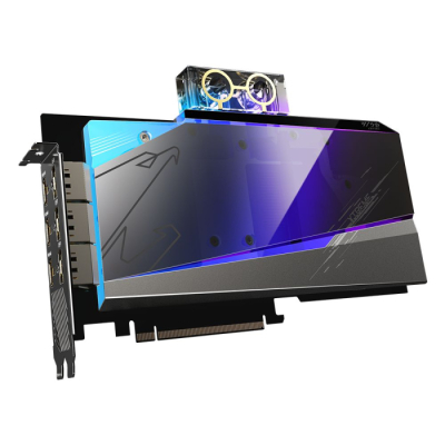 Видеокарта Gigabyte PCI-E 4.0 GV-N3080AORUSX WB-10GD 2.0 LHR NVIDIA GeForce RTX 3080 10240Mb 320 GDDR6X 1845/19000 HDMIx3 DPx3 HDCP Ret