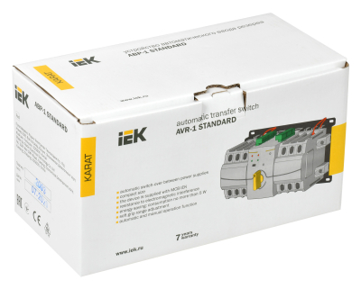 Iek MAT10-063 Устройство автоматического ввода резерва модульное АВР-1 STANDARD 63А KARAT