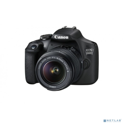 Canon EOS 2000D черный {24.1Mpix 18-55mm f/3.5-5.6 III 3&quot; 1080p Full HD SDXC Li-ion} (с объективом) 2728C002