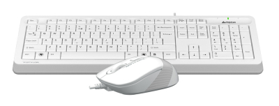Клавиатура + мышь A4Tech Fstyler F1010 клав:белый/серый мышь:белый/серый USB Multimedia [1147556]