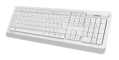 Клавиатура и мышь Wireless A4Tech FG1010 WHITE бело-серая, USB [1147575]