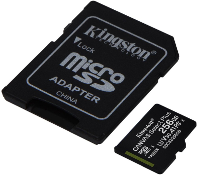 Micro SecureDigital 256Gb Kingston SDCS2/256GB {MicroSDXC Class 10 UHS-I, SD adapter}