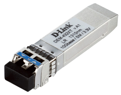 D-Link 432XT/B1A  PROJ Трансивер SFP+ с 1 портом 10GBase-LR для одномодового оптического кабеля (до 10 км, разъем Duplex LC)