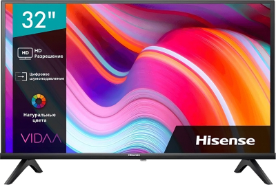 Hisense 32&quot; 32A4K Frameless черный HD 60Hz DVB-T DVB-T2 DVB-C DVB-S DVB-S2 USB WiFi Smart TV (RUS)