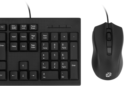 Клавиатура + мышь Oklick 620M черный USB  [475652]