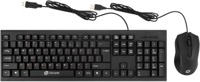 Клавиатура + мышь Oklick 620M черный USB  [475652]