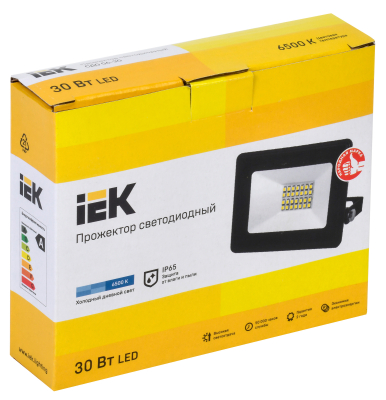 Iek LPDO601-30-65-K02 Прожектор СДО 06-30 светодиодный черный IP65 6500 K IEK